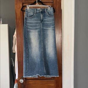 Rinsen Denim A-Line Skirt